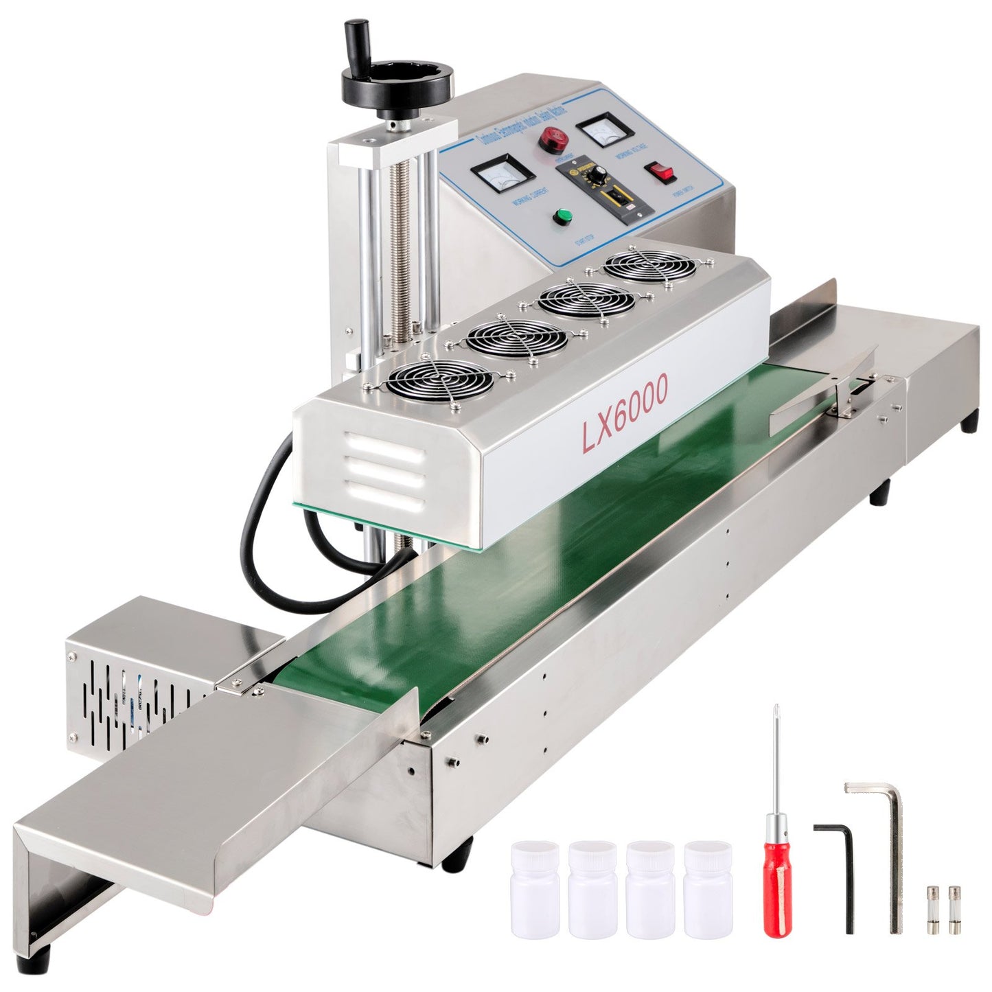 Induction Bottle Sealer Cap Diameter 20-80mm Induction Sealing Machine Continuous Induction Sealer Heat Induction Sealing Machine for Height 80-300mm Bottles