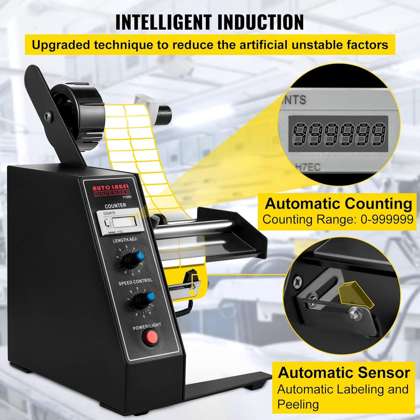 Portable Label Applicator for Various Bottles Label Sizes