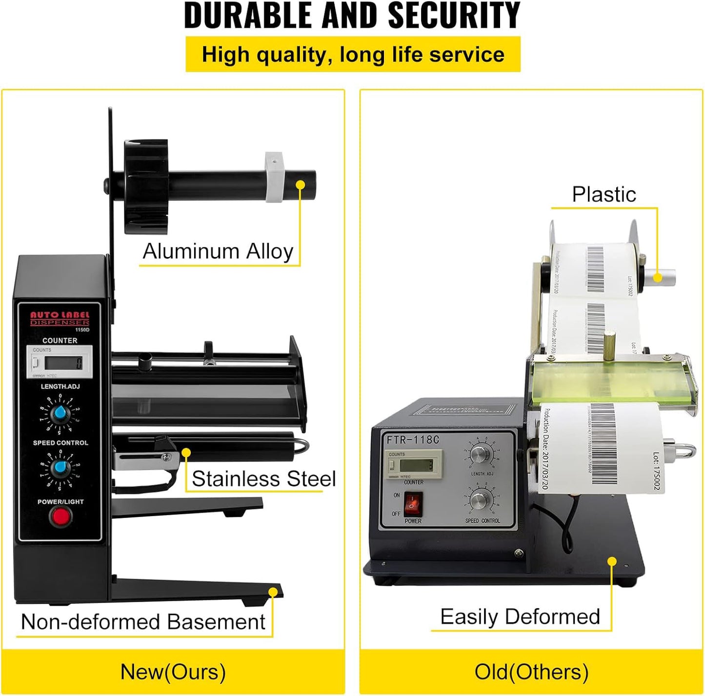 Portable Label Applicator for Various Bottles Label Sizes