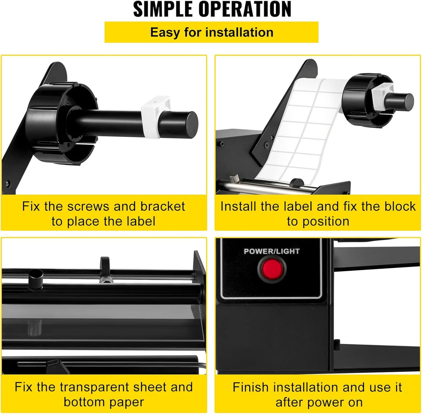 Portable Label Applicator for Various Bottles Label Sizes