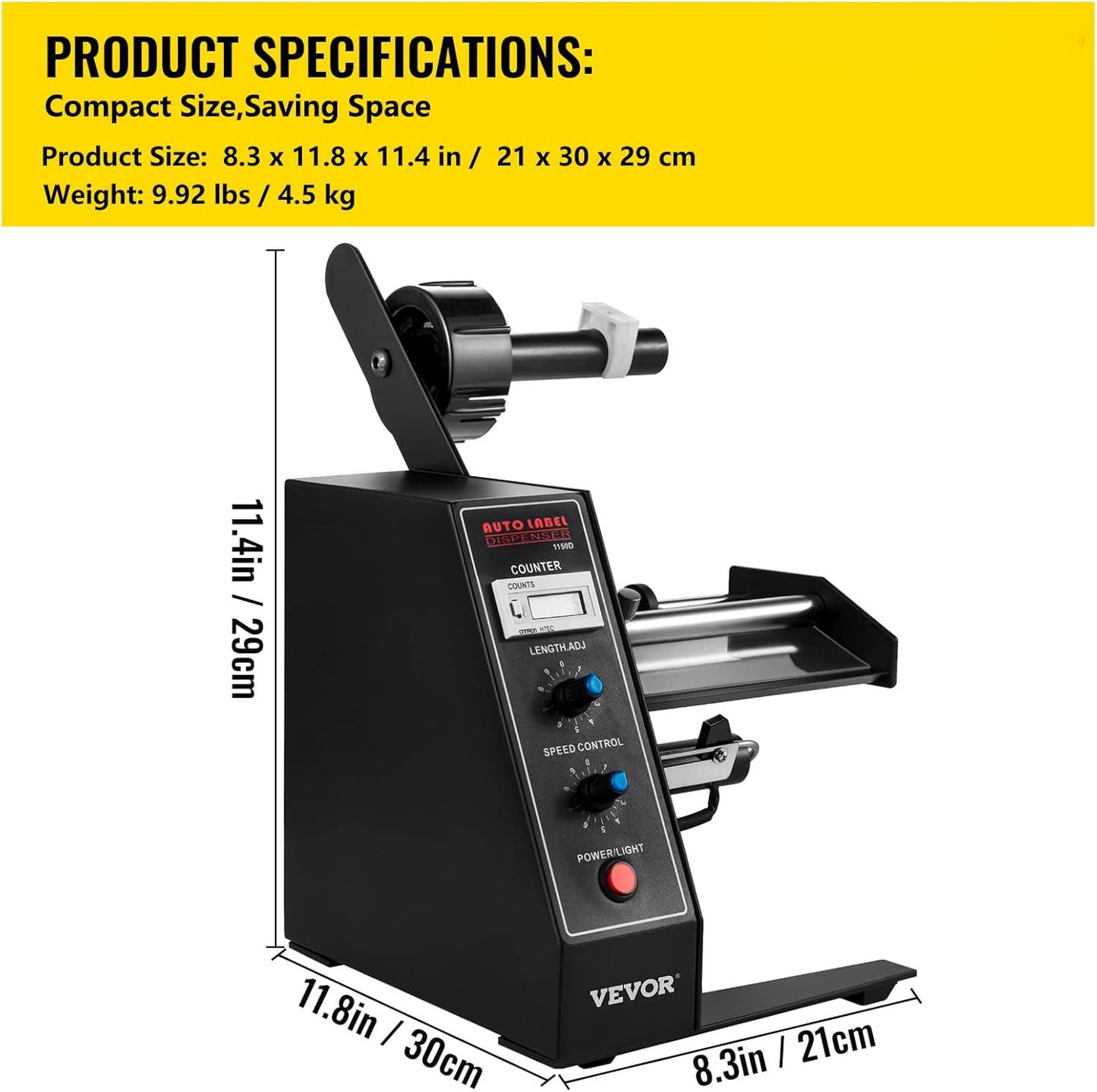 Portable Label Applicator for Various Bottles Label Sizes