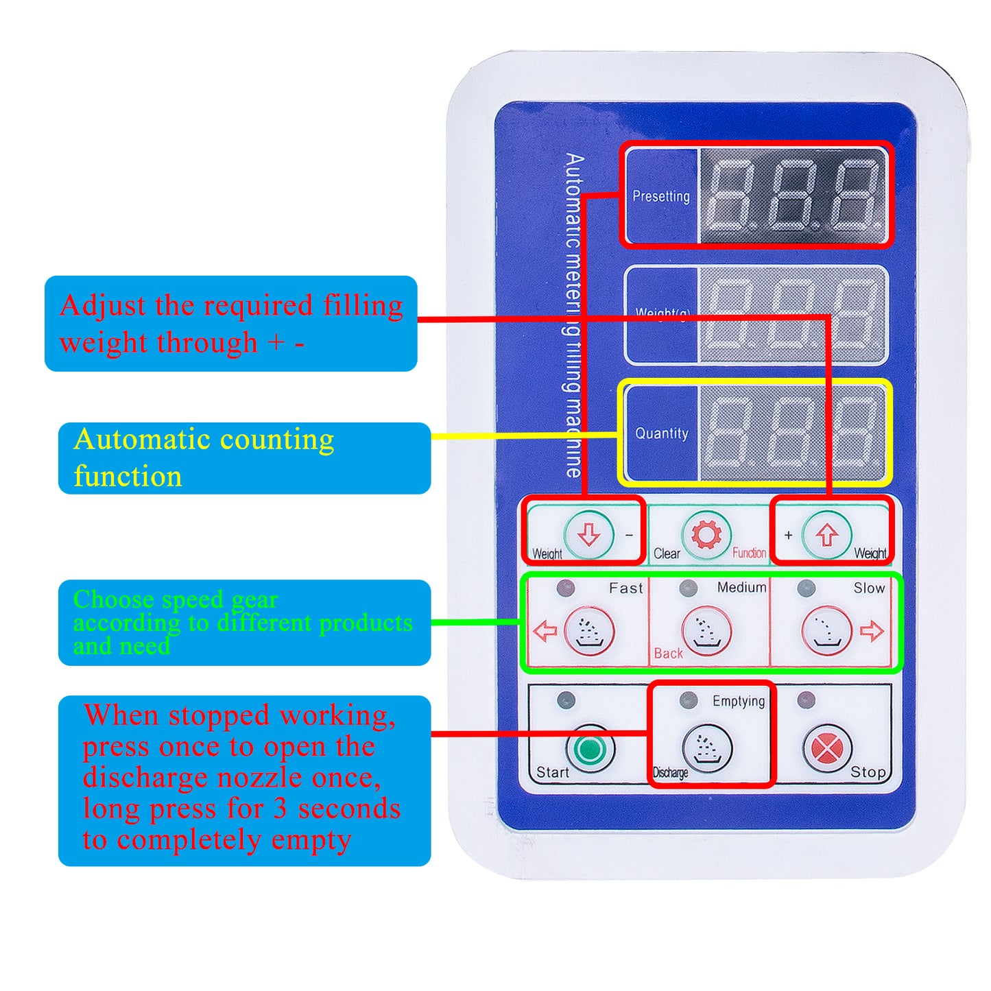 Powder Filling Machine Automatic Intelligent Particle Weighing Filling Machine 2-100g